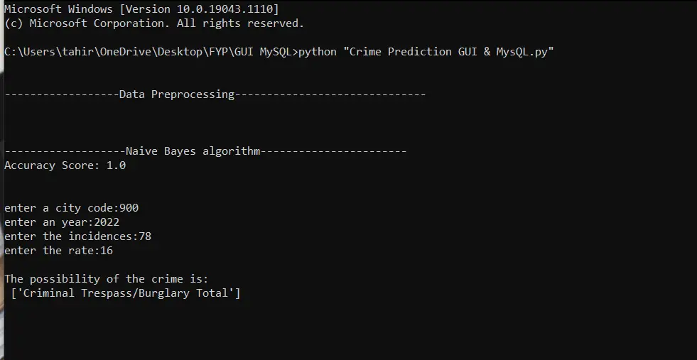 Predicción de delitos mediante el algoritmo Naive Bayes