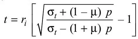 Tensiones en una carcasa cilíndrica gruesa. Tensiones en una carcasa cilíndrica gruesa.