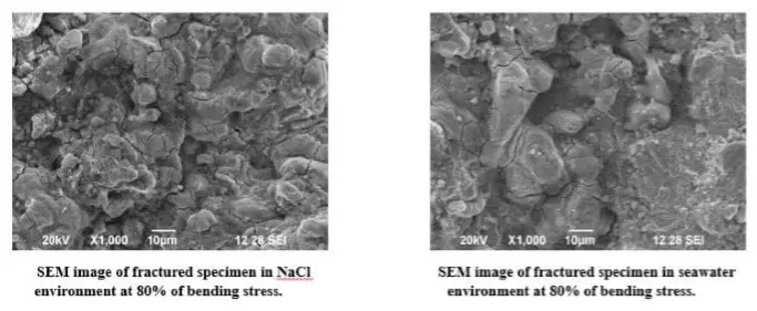 Análisis de fatiga por corrosión del acero al carbono medio C45. Análisis de fatiga por corrosión del acero al carbono medio C45.