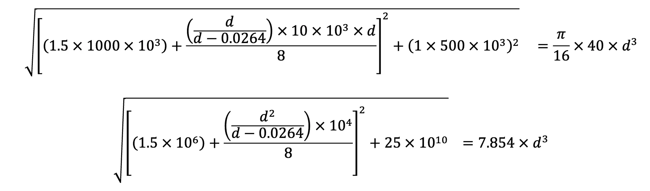 ¿Cómo calcular el diámetro del eje bajo carga axial?
